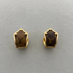 LOUIS VUITTON ルイ・ヴィトン ブックル ドレイユ・モノグラム スウィート ドリーム モノグラム・リバース イヤリング M69651 レディース メタル キャンバス ゴールド ブラウン 中古のサムネイル
