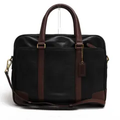 コーチ／COACH バッグ ブリーフケース ビジネスバッグ 鞄 ビジネス メンズ 男性 男性用 レザー 革 本革 ブラック 黒  71012 Bleecker Harness Leather Slim Brief ブリーカー ハーネス スリム ブリーフ 2WA