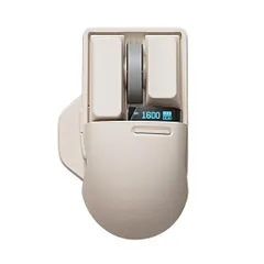 LOFREETouchPBTワイヤレスマウス(豆腐ピンク)充電式/USBレシーバー・Bluetooth・有線3モード/4000DPI・OLEDスクリーのサムネイル