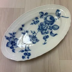 美品 リチャードジノリ ローズブルー オーバル プレート 楕円 RichardGinori 皿 《L》のサムネイル