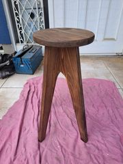 お尻が小さいパパのスツール 丸椅子 ヴィンテージ家具 風フラワー 