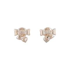 ＜MAGUFIT＞ マグネットイヤリング リボン×ハート AER0620-PG（ピンクゴールド）のサムネイル