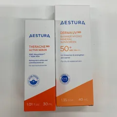 D4037 AESTURA テラクネ365 セラム 30ml 使用期限：20280501／ダーマUV365 バリアハイドロミネラル サンスクリーン 40ml  使用期限：20280112 計2点セットのサムネイル