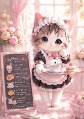 【一作限り】お子様ランチにごあいさつする三毛猫 A156 一作限り】お子様ランチにごあいさつする三毛猫 A156 - メルカリ