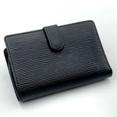 極美品✨ルイヴィトン 二つ折り財布 エピ ヴィエノワ がま口 ノワール