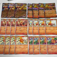 as ポケモンカード　バシャーモex たぎるとうし　バーニングソルト3枚　23枚セットまとめ売り　アチャモ　ワカシャモのサムネイル