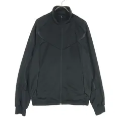 adidas アディダス ワンポイントロゴ 長袖 トラックジャケット M ブラック ジャージ メンズ 古着