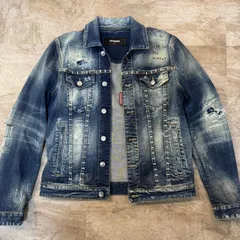 (i)DSQUARED2 ディースクエアード デニムジャケット 44 ダメージ加工 Gジャン ジャケット/7548のサムネイル