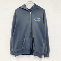 PIKO　ピコ　フルジップスウェットパーカー/フーディー　紺　ネイビー　古着のサムネイル
