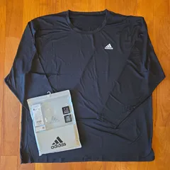未使用 adidas アディダス 長袖Tシャツ／ CLIMAWARM メンズ6L 黒 大きいサイズ