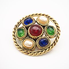 ☆3日以内返品可☆ 美品 CHANEL シャネル グリポア ブローチ GP