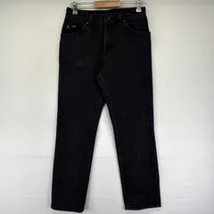 古着 リー Lee USA製 デニム パンツ ジーンズ ジーパン ワンポイントロゴ 5ポケ ジッパーフライ W31 L32  ブラック系 メンズのサムネイル