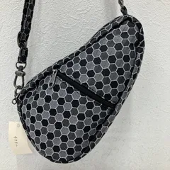 4942　The Healthy Back Bag　ヘルシーバッグバッグ　 ショルダーバッグ　モザイク柄　シルバー×ブラック系　 ティアドロップ型　ミニバッグ　レディースのサムネイル