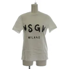 エムエスジーエム MSGM Tシャツ カットソー S 白 ホワイト ロゴプリント 半袖 /LPのサムネイル