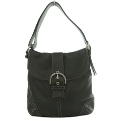 コーチ COACH レザー ショルダーバッグ 黒 ブラック 9481 /SS ■OS