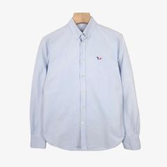 メゾンキツネ MAISON KITSUNE 39白 オックスBDシャツイタリア製 - メルカリ