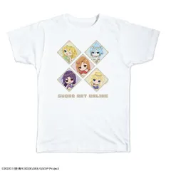 【予約】【新品】ソードアート・オンライン Tシャツ XLサイズ 集合 ちびキャラ踊り子ver.【正規品】