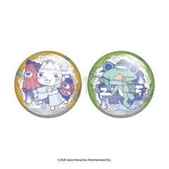 【予約】【新品】どこでもいっしょ おばけといっしょ 缶バッジセット トロ＆リッキー【正規品】のサムネイル