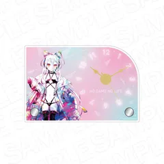 【予約】【新品】ノーゲーム・ノーライフ ミニアクリルクロック PALE TONE series 白 サイバーバニー ver.【正規品】のサムネイル
