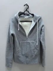 ☆196☆ DRESS TERIOR ドレステリア　裏起毛　ジップアップパーカー　グレー　日本製　cotton 100% 1778T 085-18101のサムネイル