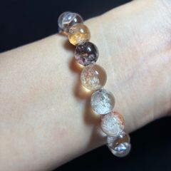 1点もの！青龍(四神獣)の彫刻入り！大粒18㎜　水晶龍彫り 天然石 ブレスレット 1点もの！青龍(四神獣)の彫刻入り！大粒18㎜ 水晶龍彫り 天然石