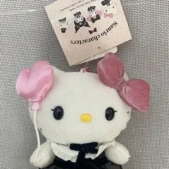【中古開封済み】ハローキティ ときめきスイートパーティデザインシリーズ マスコットホルダー 頭部にヨゴレあり