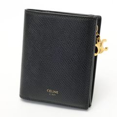 CELINE セリーヌ コンパクトウォレット トリオンフ チャーム ブラック