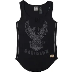古着 ハーレーダビッドソン Harley-Davidson 鷲柄 イーグル柄 スリットネック モーターサイクル タンクトップ レディースM相当/eaa650457のサムネイル