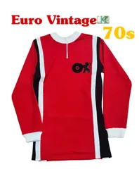 70s  Euro Belgian Cycling Top Red Stripe Lionのサムネイル