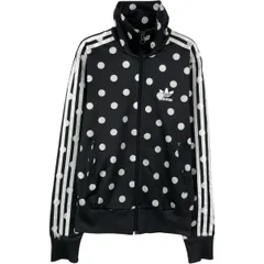 古着 アディダス adidas ORIGINALS オリジナルス ドット柄 バックロゴ ジャージ トラックジャケット レディースXS相当/eaa650420