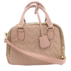 ダイアナ DIANA ハンドバッグ ショルダー 2WAY PVC キルティング チャーム レザー ピンク /FF  ■GY11のサムネイル