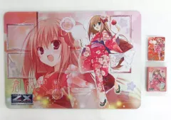 【中古】サプライ Z/X -Zillions of enemy X- ラバープレイマット＆スリーブ 『倉敷世羅(浴衣)』 イベント限定品