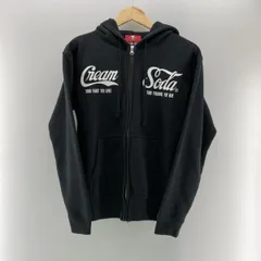 【中古】CREAM SODA 両面プリント ジップパーカー ブラック M クリームソーダ[24]のサムネイル