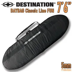 DESTINATION：5mm ボードケース DAYBAG CLASSIC 7'6" FUN BLACK ハードケース 5mmパッド デイユース ファンボード フィッシュ ミッドレングス ディスティネーションのサムネイル