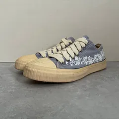 未使用 Rhythm Footwear フラワー総柄 ローカット キャンバス スニーカー シューズ リズムフットウェア サックスブルー 26㎝のサムネイル