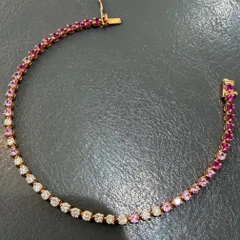 ポンテヴェキオ K18PG サファイアダイヤ S2.70ct D1.00ct ブレスレットのサムネイル
