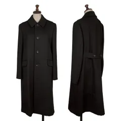 トリココムデギャルソンtricot COMME des GARCONS ウール織り替えロングコート 黒Mのサムネイル