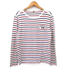 アー・ヴェ･ヴェ オム ミッシェルクラン a.v.v HOMME Tシャツ カットソー 長袖 ロンT コットン ボーダー M ホワイト 白 /KT6 ■ECA006のサムネイル