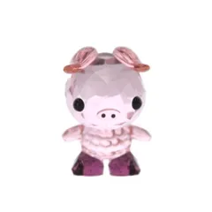スワロフスキー SWAROVSKI 十二支 Pig  Determined Pig 決意のこもった豚 雑貨 置物 ピンク クリスタル /RI ■OSのサムネイル