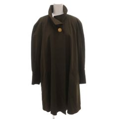 美品 AKRIS アクリス カシミヤ100％ リバーシブルコート 黒×赤 2XL