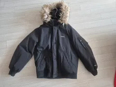 COVERNAT ブラック フーデッド ダウン アウター 105(XL)のサムネイル
