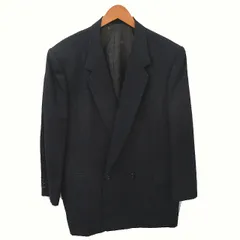 マリオヴァレンチノ マリオヴァレンティノ MARIO VALENTINO テーラードジャケット アウター 肩パッド ストライプ 厚手 背抜き チャコールグレー ブルー 青 /TT ■ECA006のサムネイル