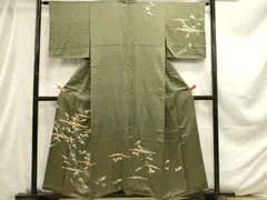 平和屋着物■訪問着　駒刺繍　エ霞扇面花文　金彩　鈴乃屋扱い　正絹　逸品　未使用　DABC9624qp
