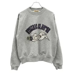 HYSTERIC GLAMOUR ヒステリックグラマー 23SS スパンコールビーズガール スウェットトレーナー 01231CS02 グレー Fのサムネイル