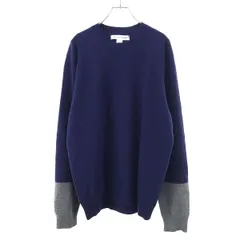 COMME des GARCONS SHIRT コムデギャルソンシャツ FOREVER バイカラーニットセーター FZ-N112 ネイビー×グレー XLのサムネイル