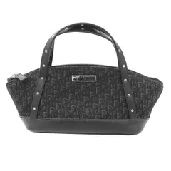 Christian Dior クリスチャンディオール トロッター キャンバス ミニハンドバッグポーチ  ブラックのサムネイル