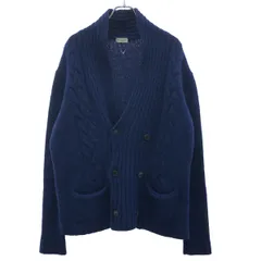 DRIES VAN NOTEN ドリスヴァンノッテン ケーブルニットカーディガン  ブルー Lのサムネイル