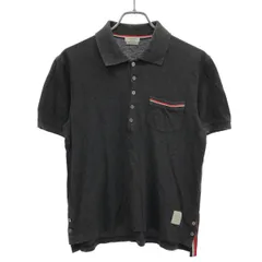 THOM BROWNE トム ブラウン ピケ ポケット ポロシャツ MJP022A-01455025 グレー 1のサムネイル