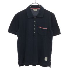 THOM BROWNE トムブラウン ポロシャツ サイズ2 ネイビー 日本製 - メルカリ