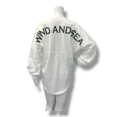 参考上代 15,400円 未使用品 WIND AND SEA ロゴプリントロングスリーブカットソー長袖Tシャツ ウィンダンシー WDS-CS-42 ホワイト S 2018A1のサムネイル